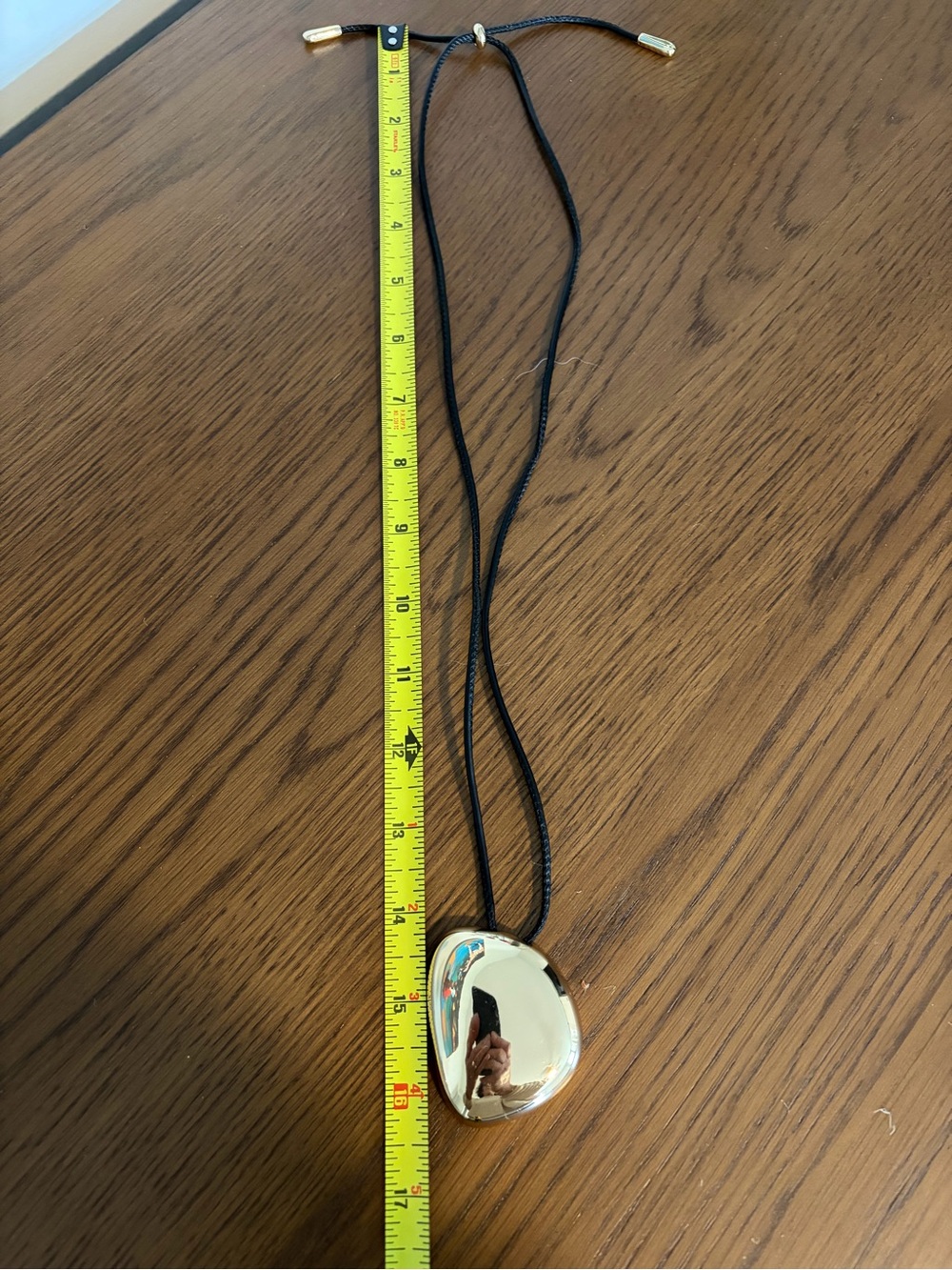 Pendant Necklace with Black Cord